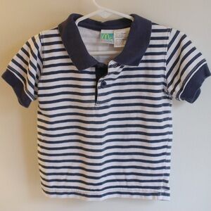 Vintage McBaby Infant Striped Polo Shirt 18 Months Made in Hong Kong